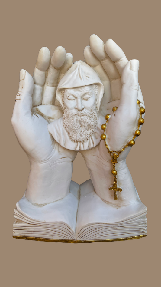 St Charbel in Prayer hands